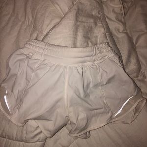 white lulu lemon shorts (read description!)
